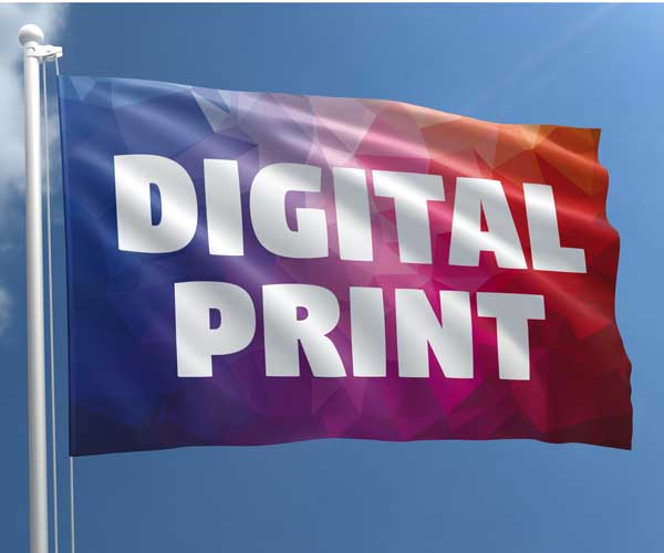Flagga digitaltryckt