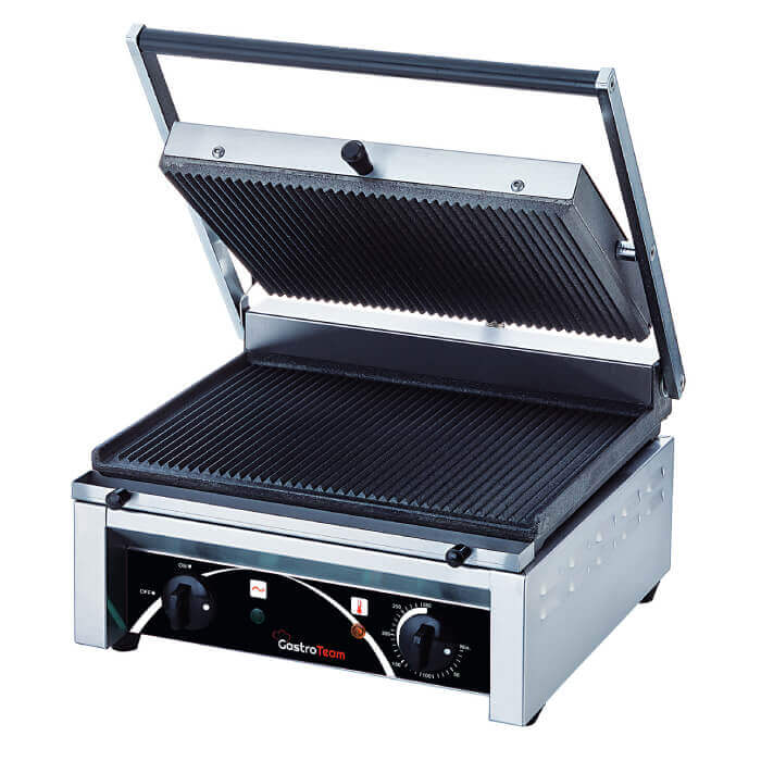Klämgrill 380x380 mm 2,25 kW - Gjutjärn, handtag