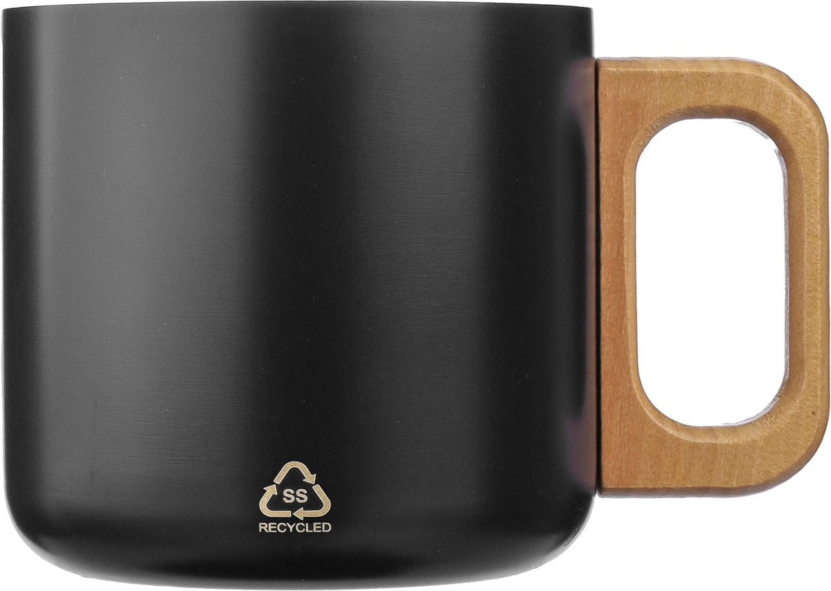 Mugg Dwight | Rostfritt stål | Trähandtag | 400 ml