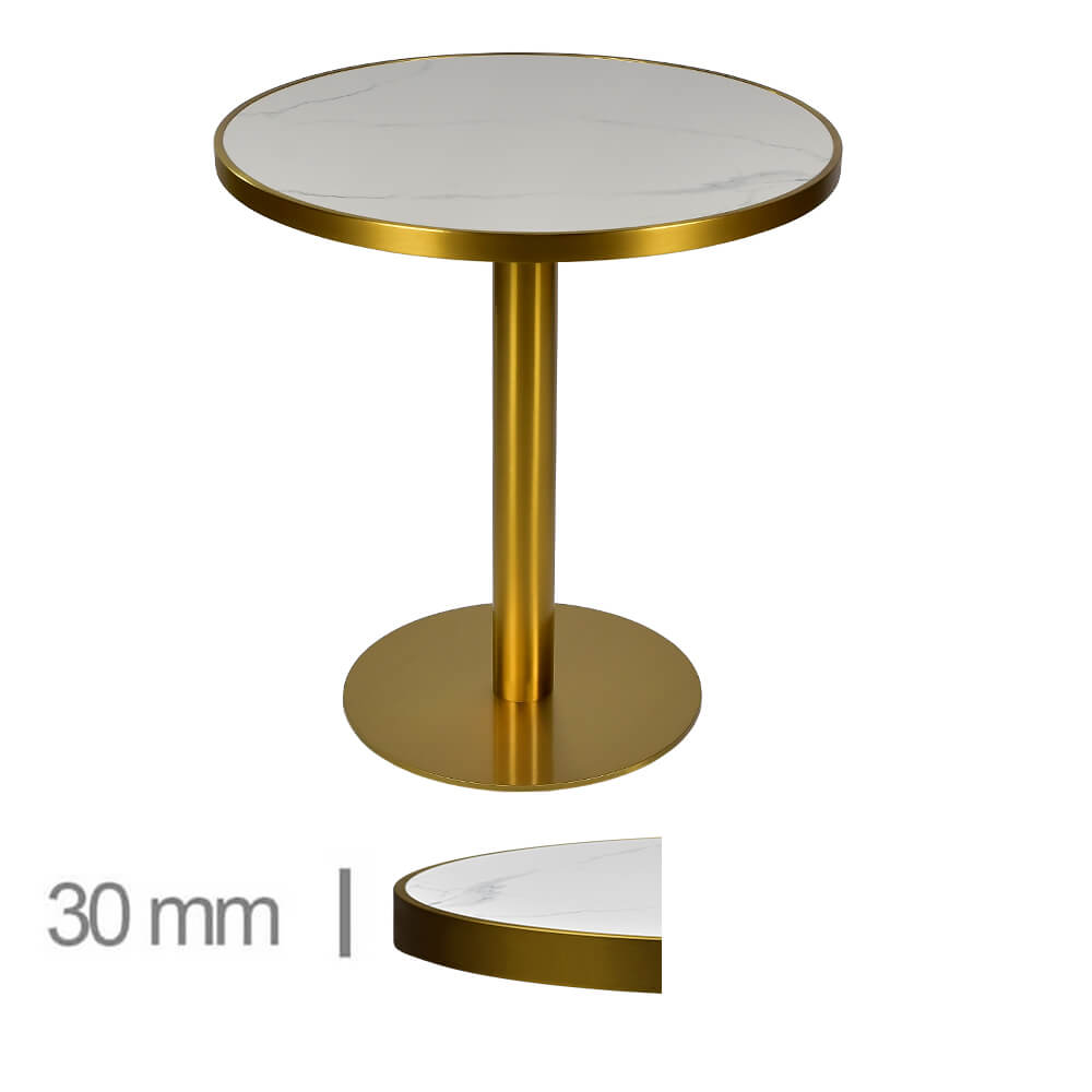 Restaurangbord Faux Marmer Vit