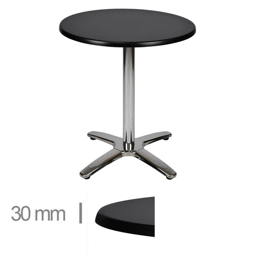 Restaurangbord Werzalit Svart