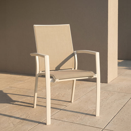 Utestol Viola – Crème/taupe
