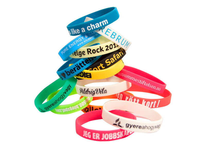 Armband, Silikonarmband 25 mm (tryckt logo)