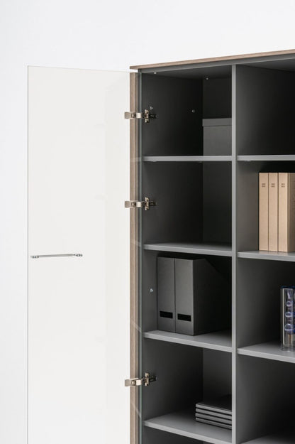 Status glass-door cabinet