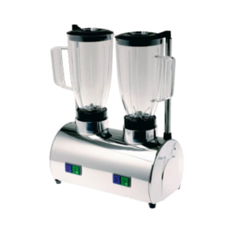 Mixer dubbel med tvåfaldig hastighet