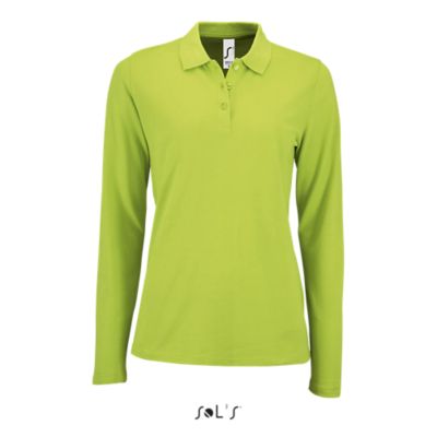 Pikétröja, långärmad, dam, (PERFEKT LSL-WOMAN)