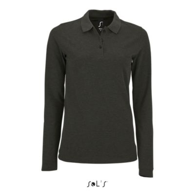 Pikétröja, långärmad, dam, (PERFEKT LSL-WOMAN)