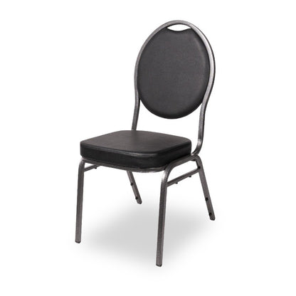 Bankettstol HERMAN DELUXE svart konstläder