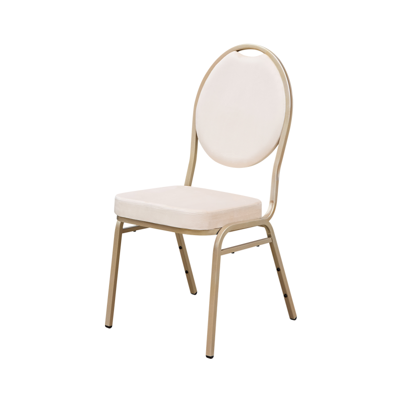 Bankettstol Signe Beige Sammet