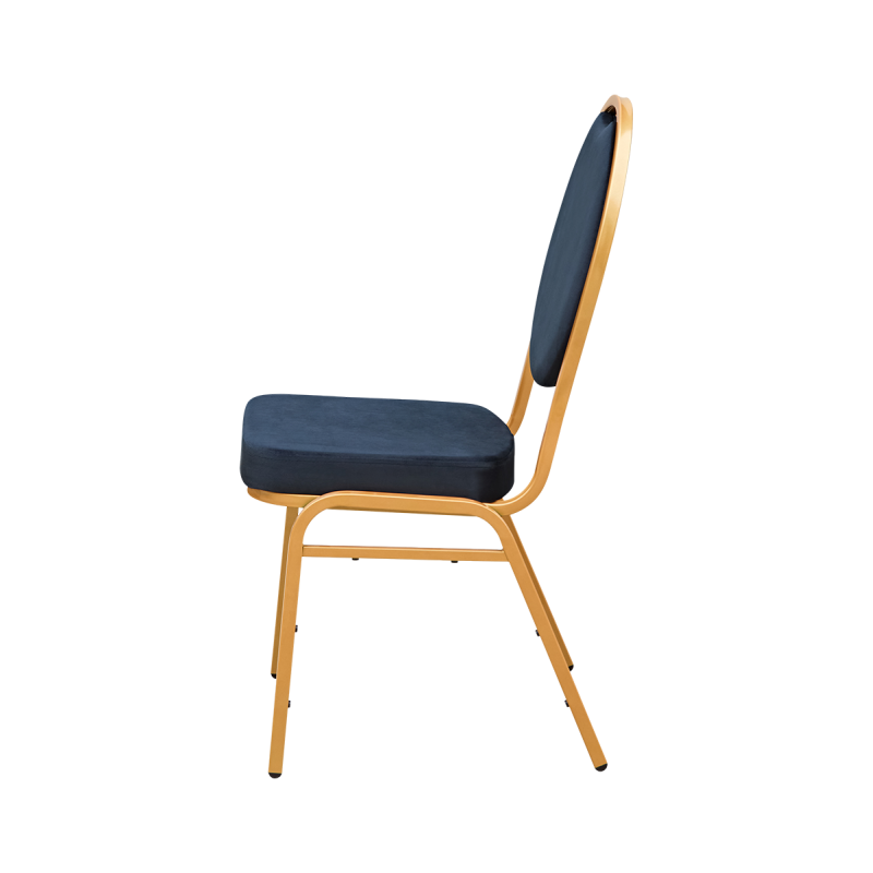 Bankettstol HERMAN MODERN svart sammet