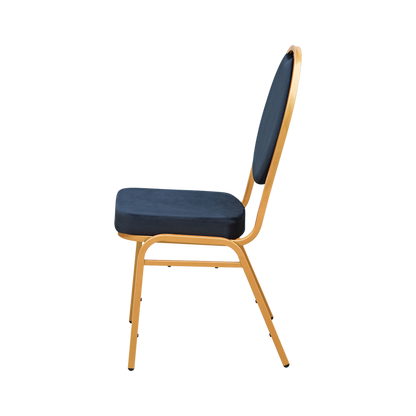 Bankettstol HERMAN MODERN svart sammet