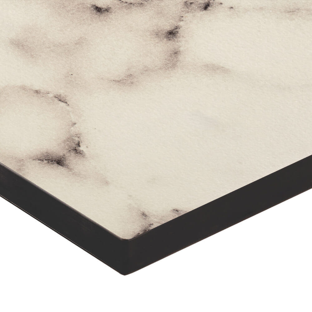 Bordsskiva Agda – kompaktlaminat 12 mm, ljus marmor