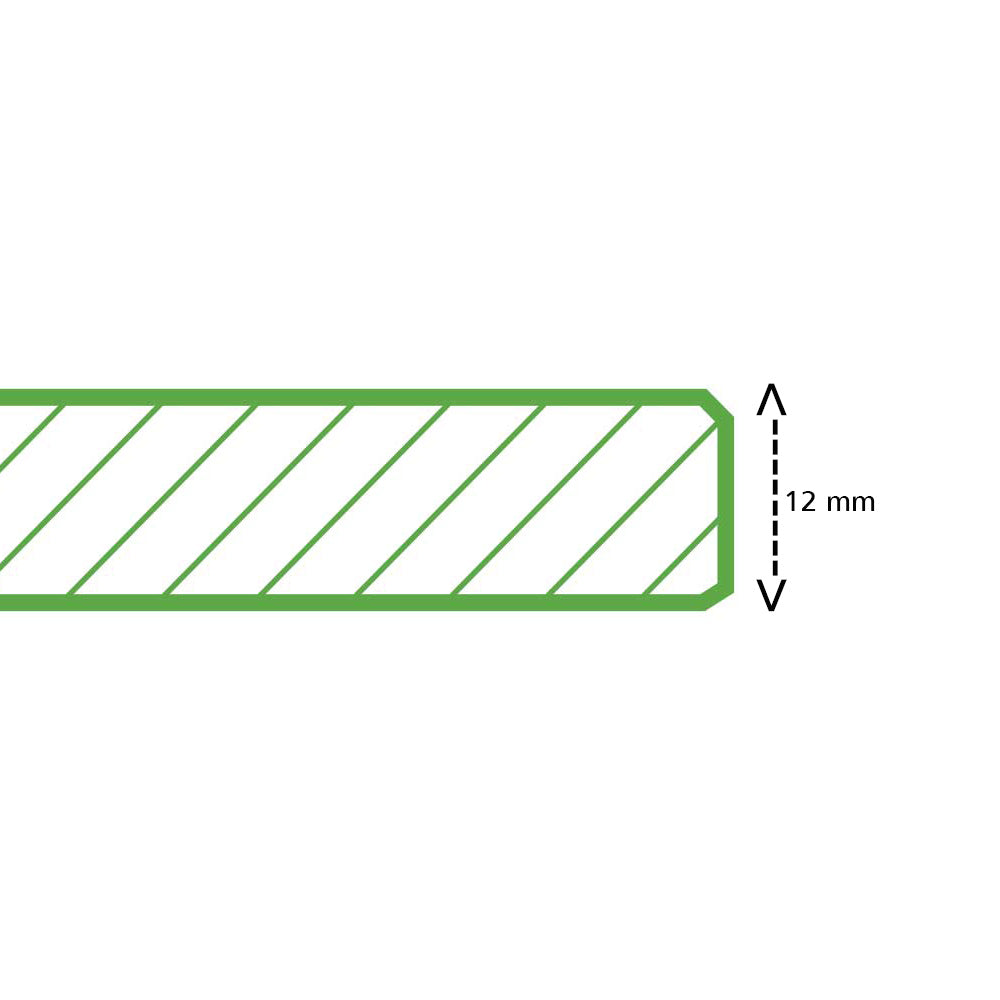 Bordsskiva Sune – kompaktlaminat 12 mm, antracit