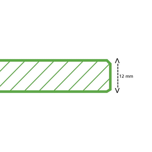 Bordsskiva Sune – kompaktlaminat 12 mm, antracit
