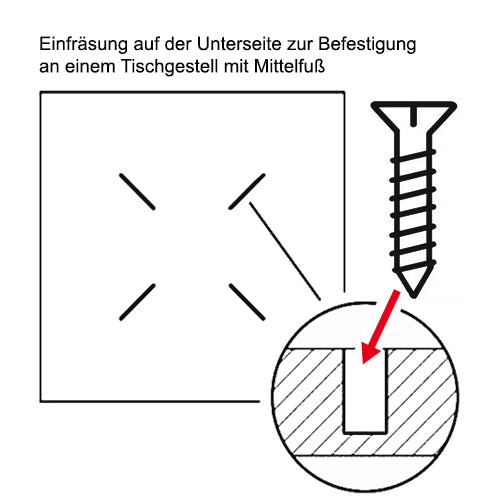 Bordsskiva Sune – kompaktlaminat 12 mm, antracit