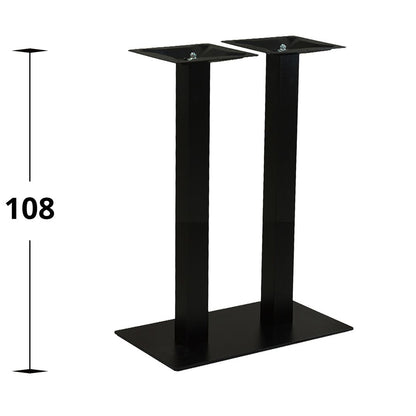 Bordsstativ Mora – Rektangulär, två pelare / Barbord 108 cm