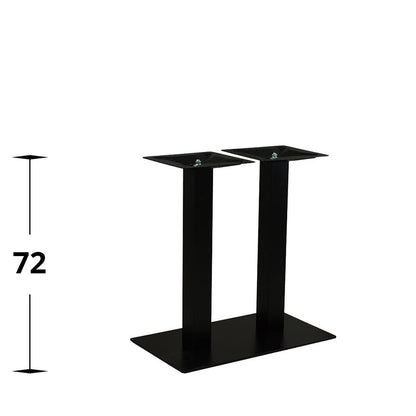 Bordsstativ Mora – Rektangulär, två pelare / Matbord 72 cm