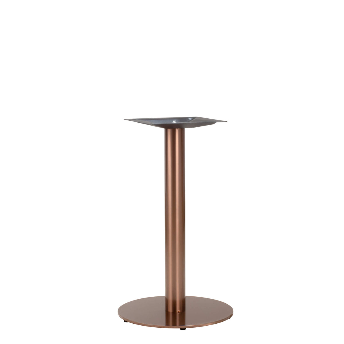 Bordsstativ Mora Metallic – Koppar / Rund fot / Matbord 72 cm