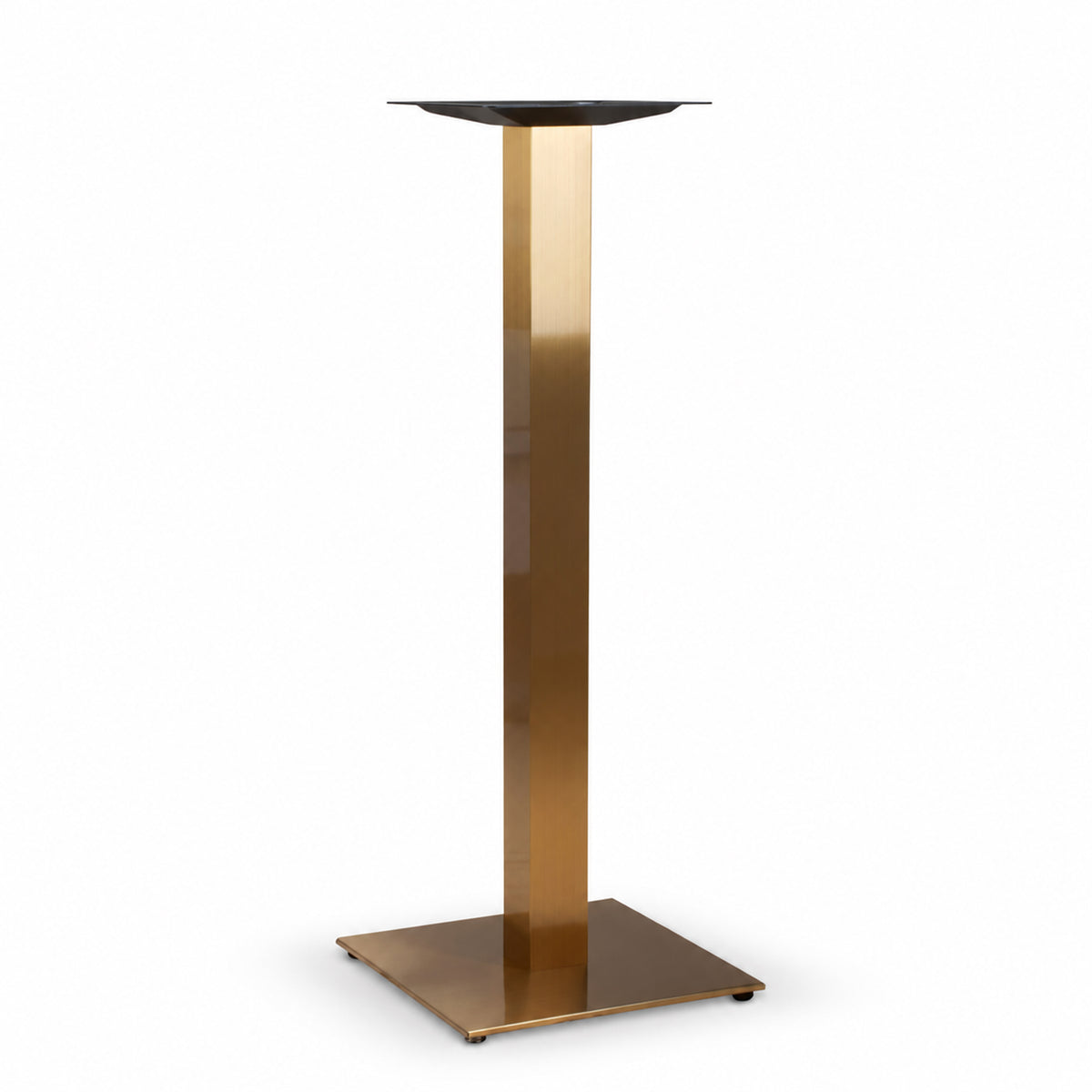 Bordsstativ Mora Metallic – Guld / Kvadratisk fot / Barbord 108 cm