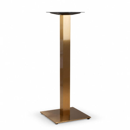 Bordsstativ Mora Metallic – Guld / Kvadratisk fot / Barbord 108 cm