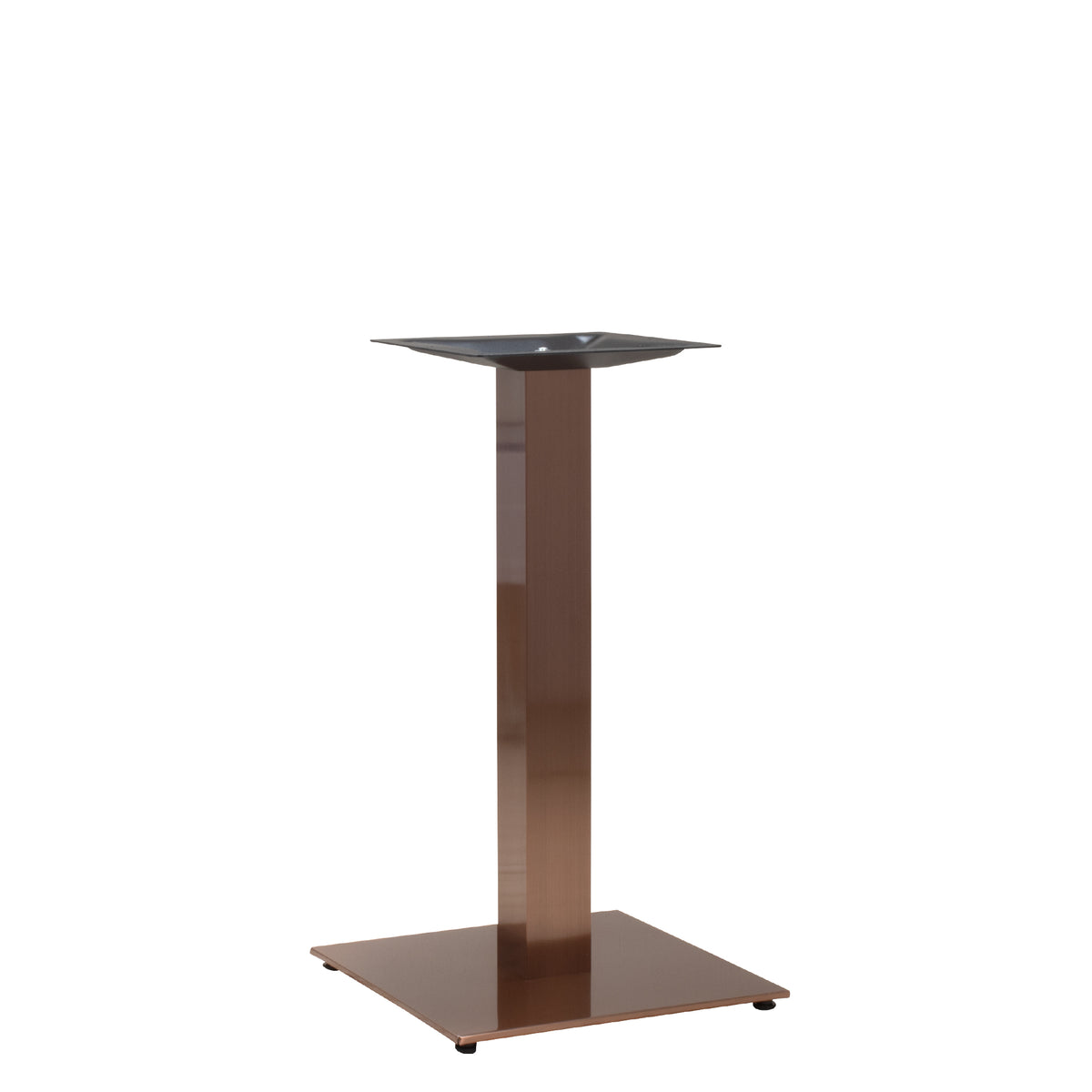 Bordsstativ Mora Metallic – Koppar / Kvadratisk fot / Matbord 72 cm