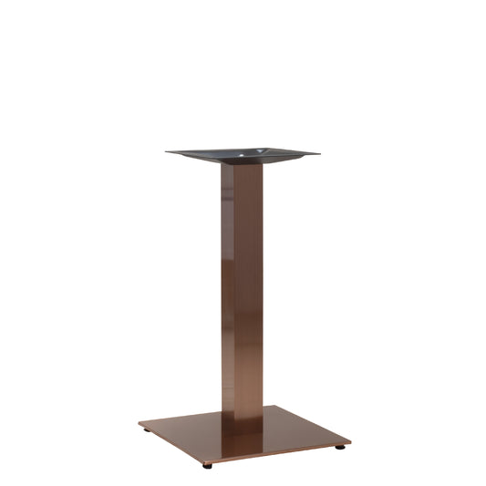 Bordsstativ Mora Metallic – Koppar / Kvadratisk fot / Matbord 72 cm