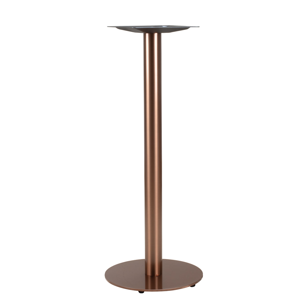 Bordsstativ Mora Metallic – Koppar / Rund fot / Barbord 108 cm