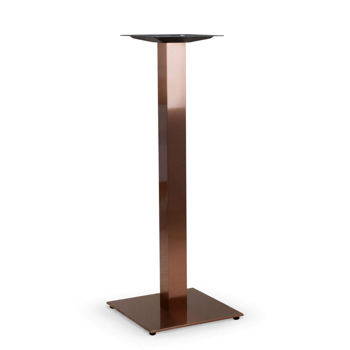 Bordsstativ Mora Metallic – Koppar / Kvadratisk fot / Barbord 108 cm