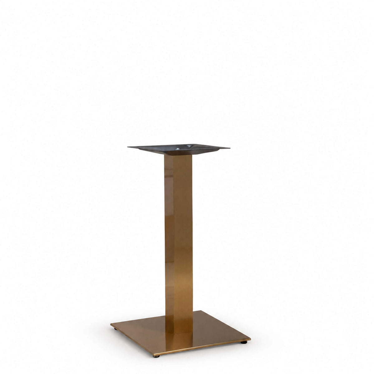 Bordsstativ Mora Metallic – Guld / Kvadratisk fot / Matbord 72 cm
