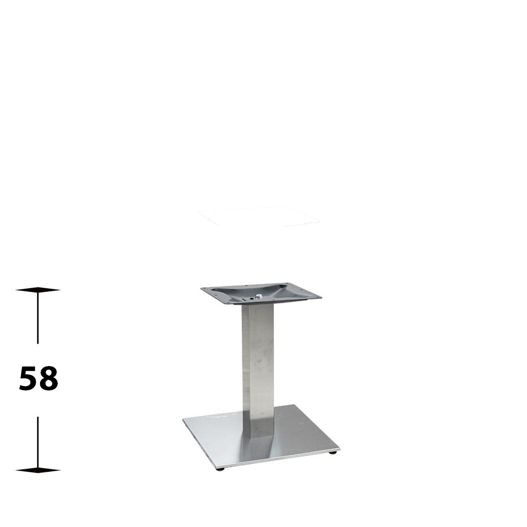 Bordsstativ Visby – Kvadratisk fot / Loungebord 58 cm
