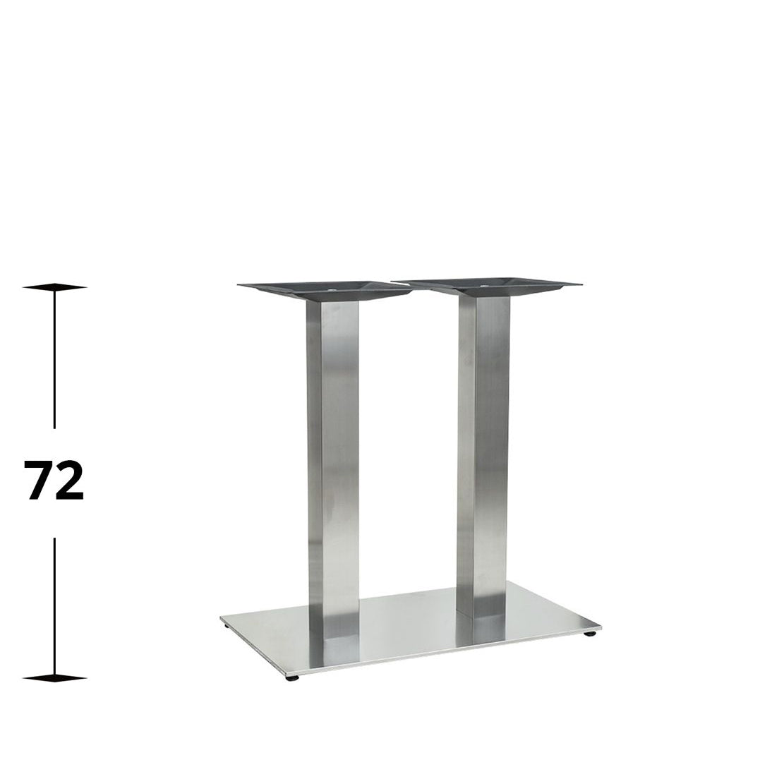 Bordsstativ Visby – Rektangulär, två pelare / Matbord 72 cm