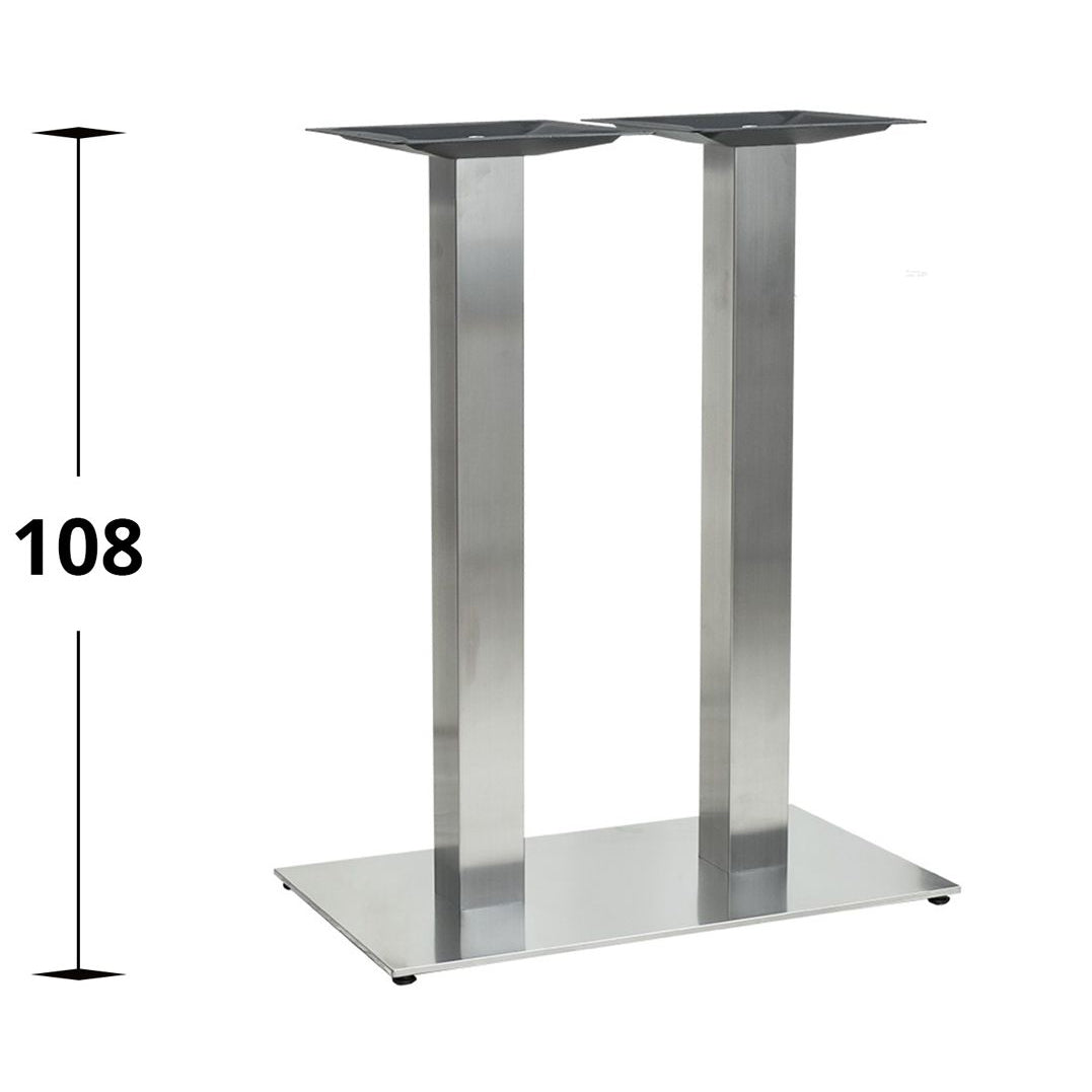 Bordsstativ Visby – Rektangulär, två pelare / Barbord 108 cm