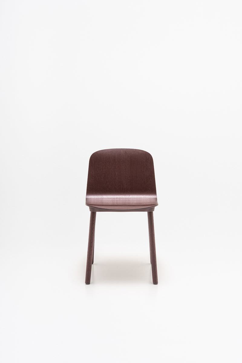 Nud Konferensstol, plywood med träunderrede