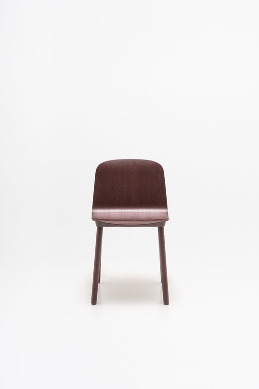 Nud Konferensstol, plywood med träunderrede