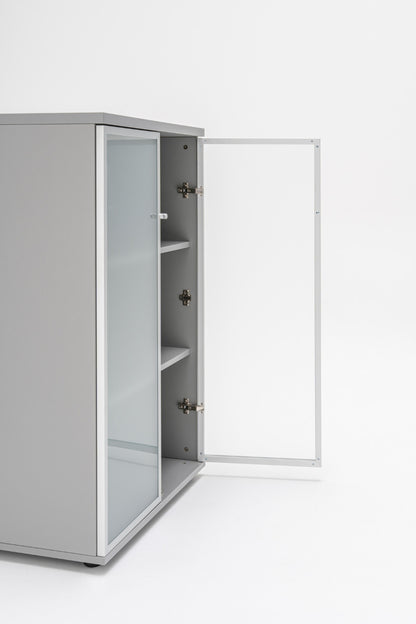 Standard glass-door cabinet