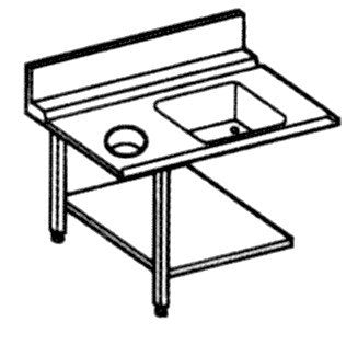 Inflow Table, Left, Arable, With Shaft