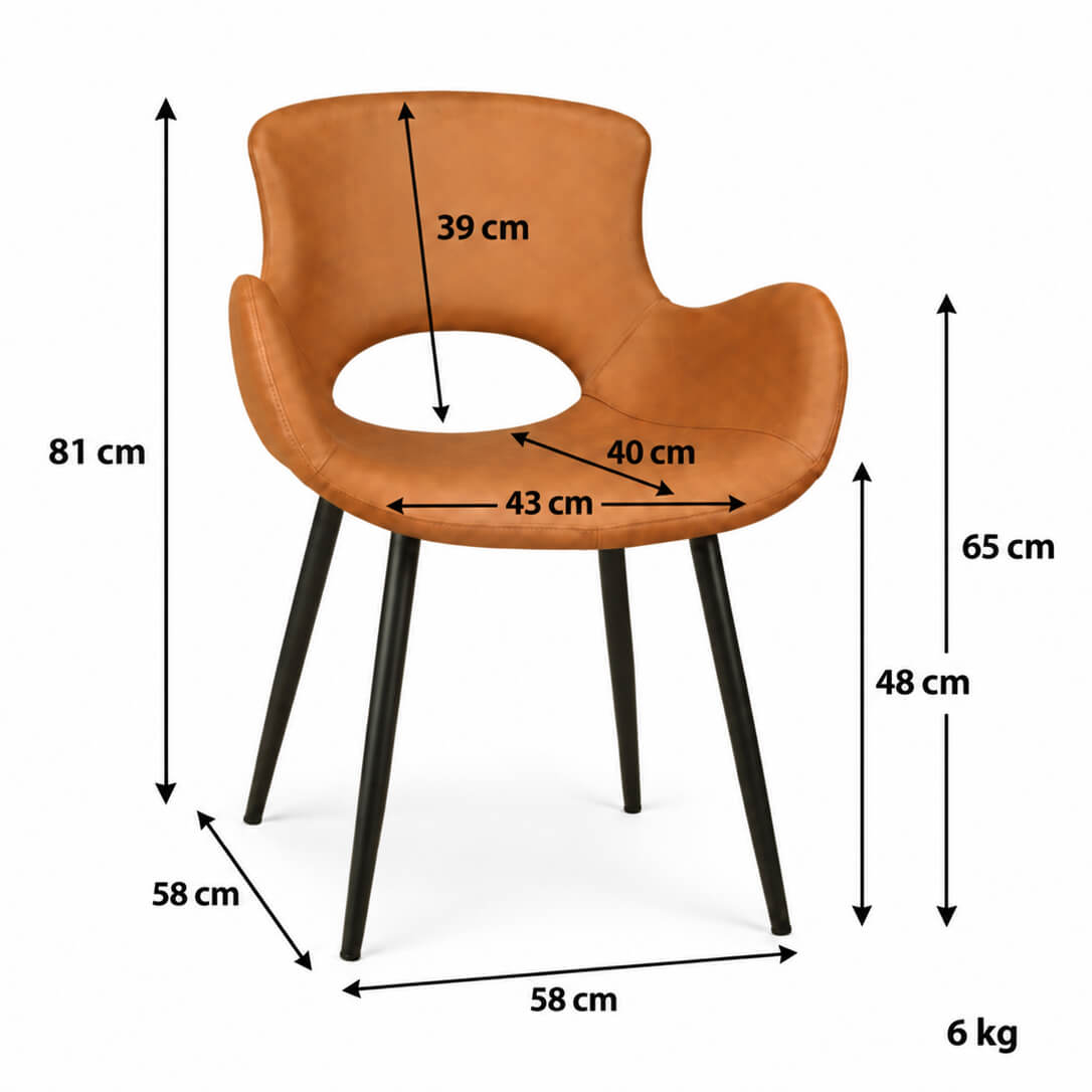 Karmstol Alfred – Brun