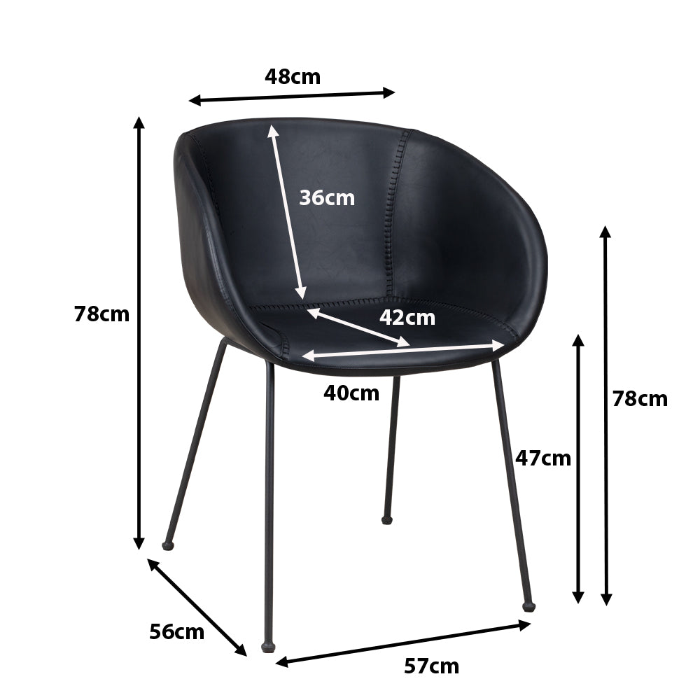 Karmstol Elof – Antique Black