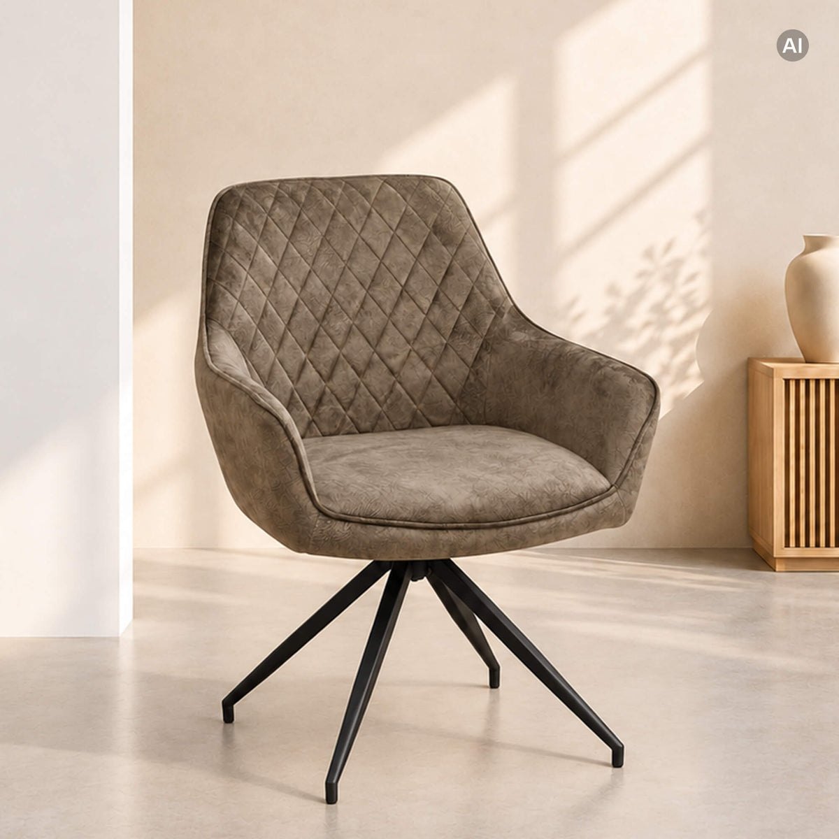 Karmstol Lennart – Marble 104 / Snurrfot