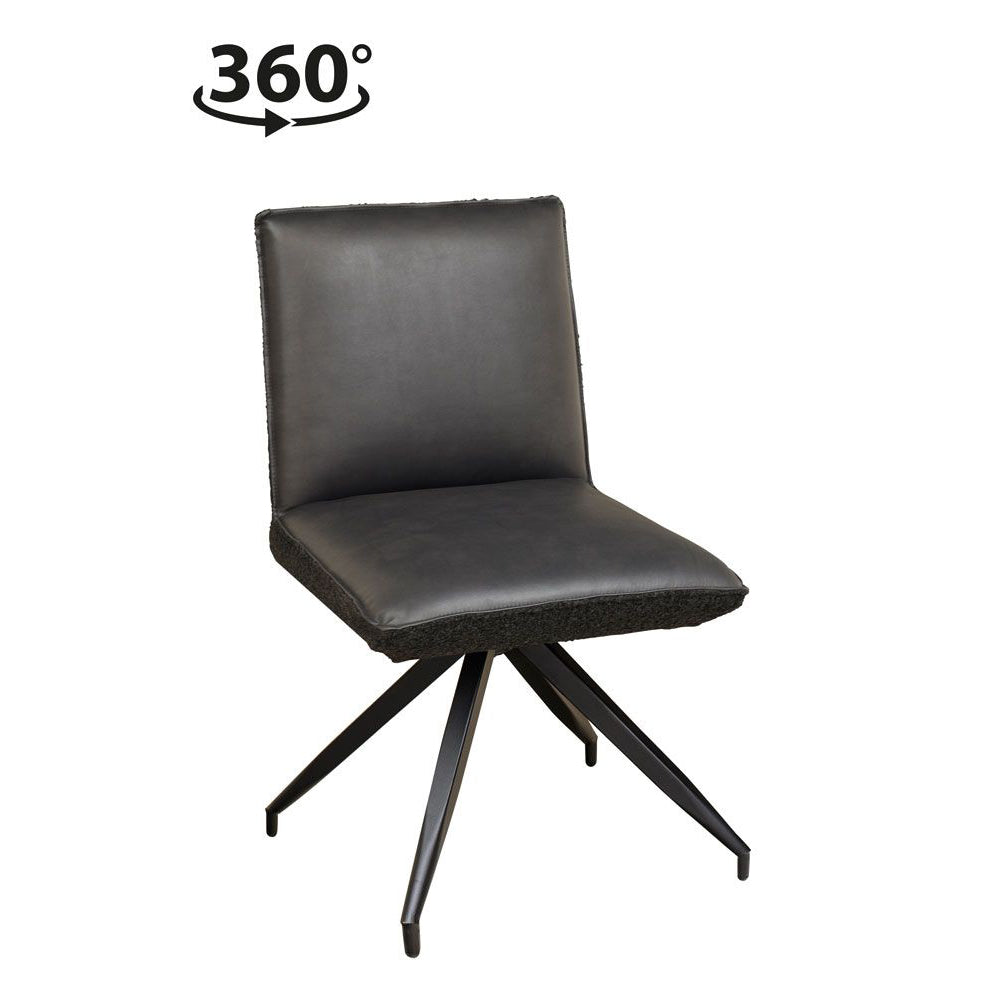 Klädd snurrstol Elin