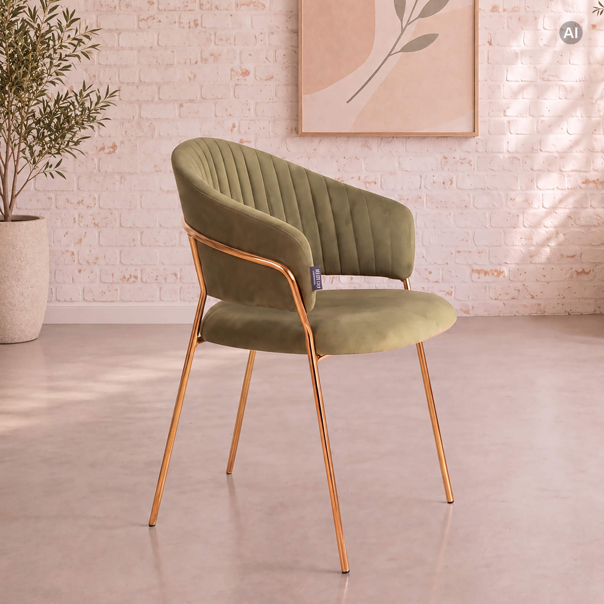 Klädstol Mauritz – Gold Quartz 503