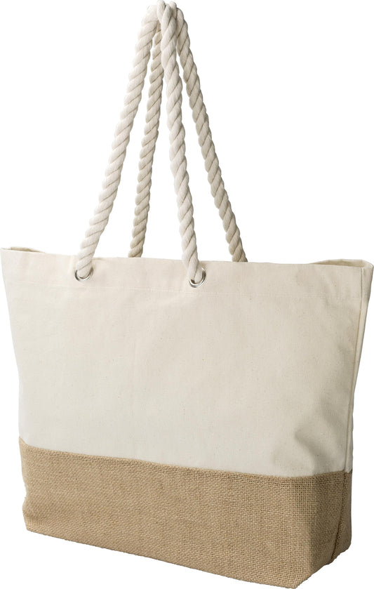 Kasse Diego | Bomull 280 g/m² | Botten av jute
