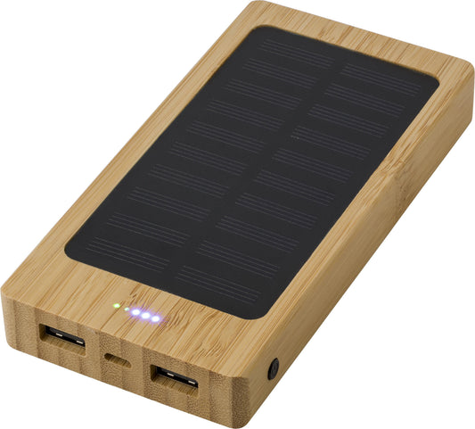 Powerbank Joan | Bambu | Solcell | 8000 mAh