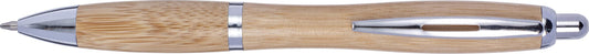 Kulspetspenna Carson | Bambu | Silverdetaljer