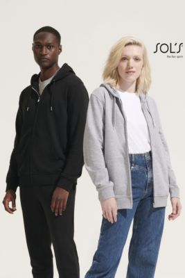 Hoodie - Unisex Heldragkedja Calipso