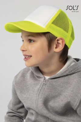 Keps - Barnkeps med fem paneler i nät Bubble Kids