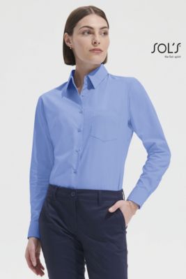 Skjorta - Dam långärmad poplin Executive