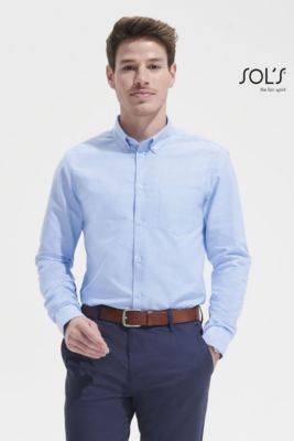 Skjorta - Långärmad Oxford Herr Boston Fit