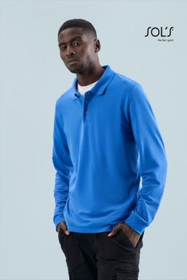 Polotröja - Unisex långärmad Polycotton Prime Lsl