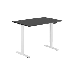 120x80cm - Svart skiva / Vitt stativ
